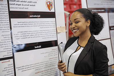 Student at the Research Expo